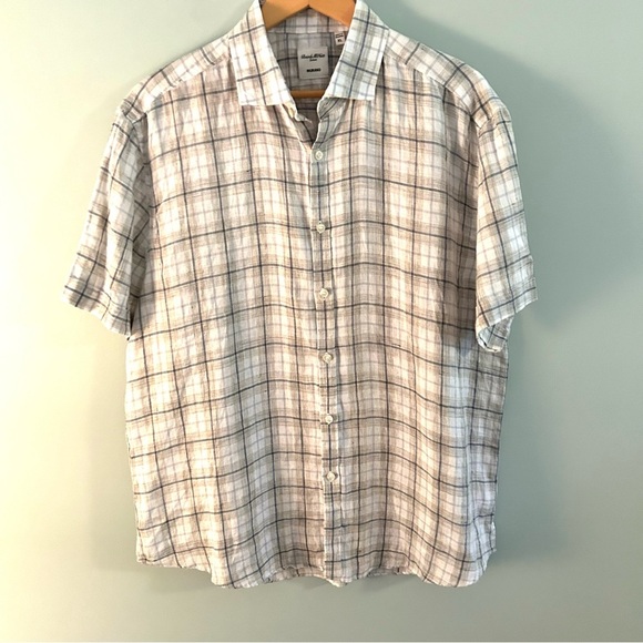 Baird McNutt Linen Button Down Shirt. Size XL. - Picture 2 of 9